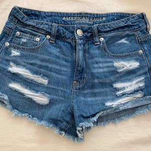 American Eagle Distressed Denim Shorts